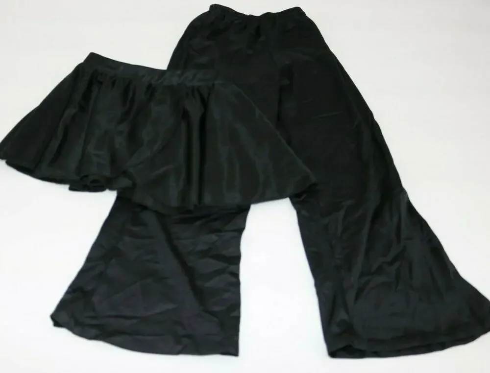 Leos Dancewear Danskin Girls Dance Pants Skirt Bottoms Bundle Ruffle Flare